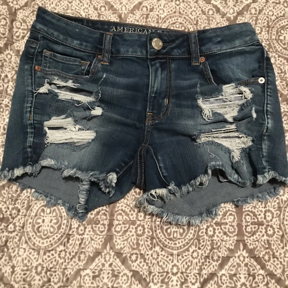American Eagle Destroyed Shorts